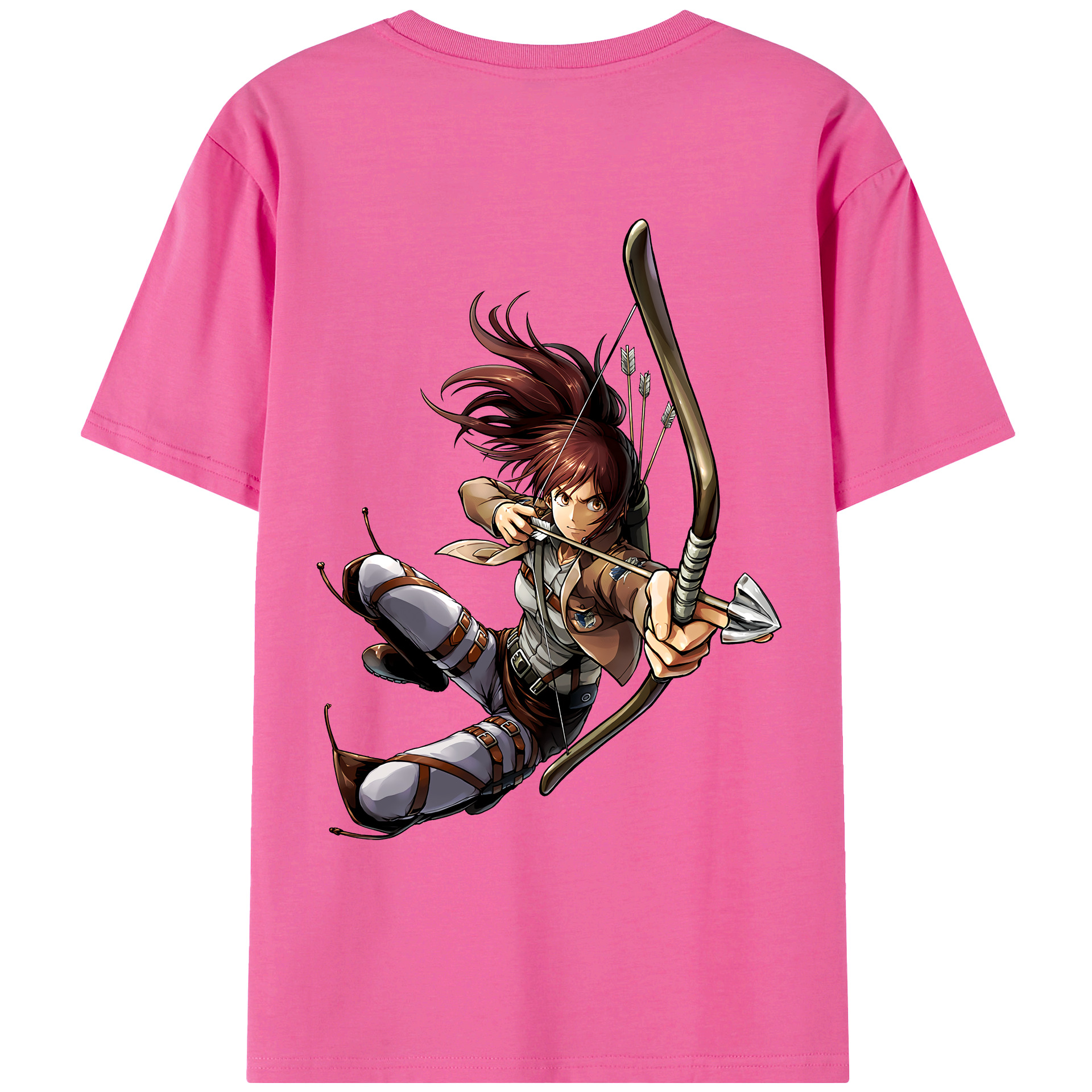 （画像用） 進撃の巨人 サシャ·ブラウス Attack on Titan Sasha Blaus レディース半袖Tシャツ(バックプリント)